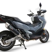GPR auspuff kompatibel mit  Sym ADX TG 400 2024-2026, Furore-X Scooter, Homologierte auspuff für lärm mit verbindungsrohr und katalysator 