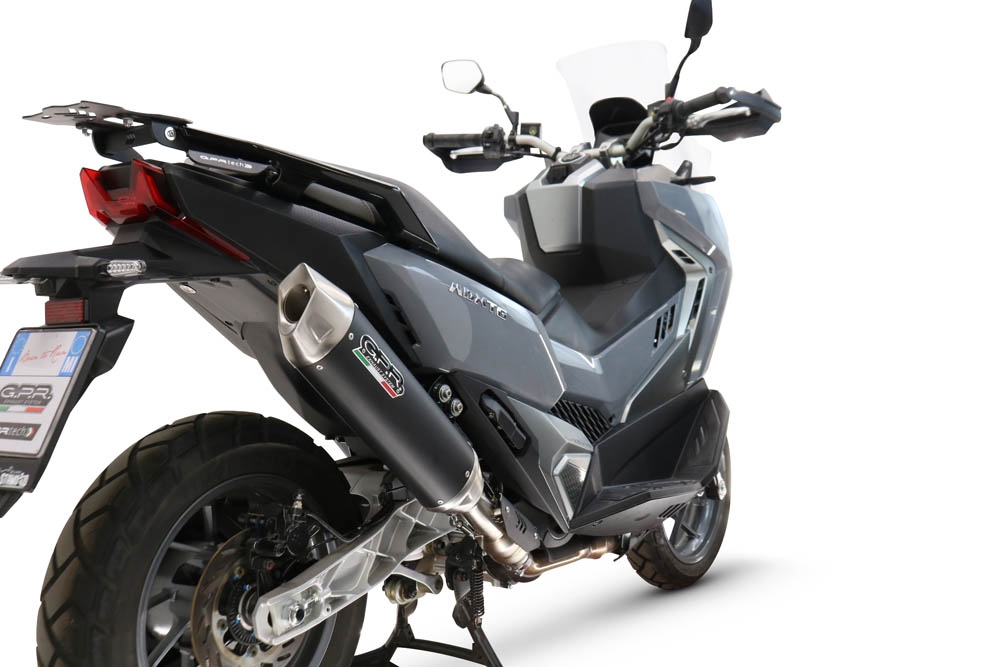 GPR auspuff kompatibel mit  Sym ADX TG 400 2024-2026, Furore-X Scooter, Homologierte auspuff für lärm mit verbindungsrohr und katalysator 