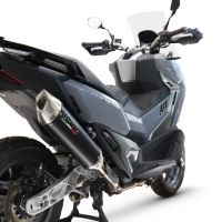 GPR auspuff kompatibel mit  Sym ADX TG 400 2024-2026, Furore-X Scooter, Slip-on-Auspuff zugelassen für Nicht-EU-Märkte, einschließlich Verbindungsrohr und abnehmbarem DB-Killer 