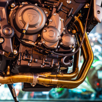 GPR auspuff kompatibel mit  Triumph Tiger Sport 660 2022-2024, M3 Poppy , Homologierte auspuff mit verbindungsrohr und katalysator 