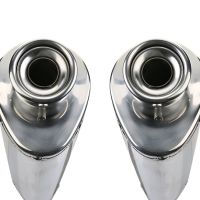 GPR auspuff kompatibel mit  Aprilia Tuono R 1000 Factory  2006-2010, Trioval, Doppelt homologierter legaler Slip-On-Auspuff mit ABE, einschließlich abnehmbarer DB-Killer und verbindungsrohre 