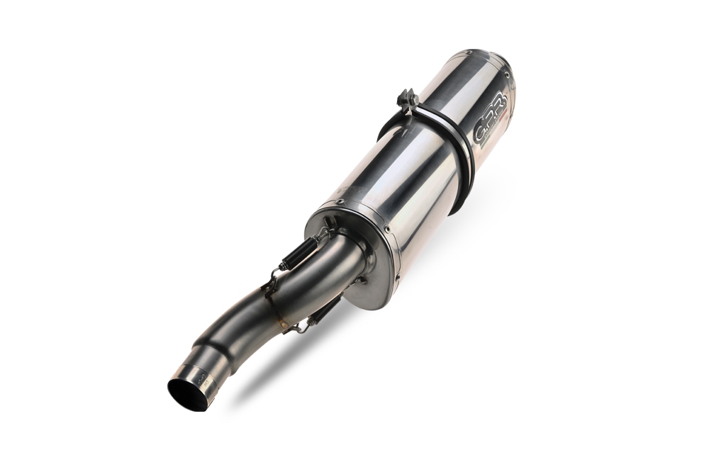 GPR auspuff kompatibel mit  Bmw F 700 Gs 2016-2018, Trioval, Zugelassener legaler Slip-On-Auspuff mit Abe, einschließlich abnehmbarem DB-Killer und Verbindungsrohr 