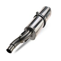 GPR auspuff kompatibel mit  Bmw F 700 Gs 2016-2018, Trioval, Zugelassener legaler Slip-On-Auspuff mit Abe, einschließlich abnehmbarem DB-Killer und Verbindungsrohr 