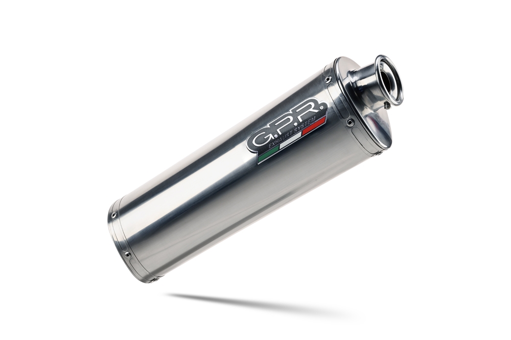 GPR auspuff kompatibel mit  Bmw F 700 Gs 2016-2018, Trioval, Zugelassener legaler Slip-On-Auspuff mit Abe, einschließlich abnehmbarem DB-Killer und Verbindungsrohr 