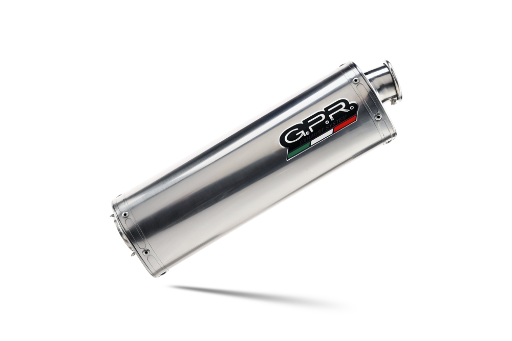 GPR auspuff kompatibel mit  Bmw F 700 Gs 2016-2018, Trioval, Zugelassener legaler Slip-On-Auspuff mit Abe, einschließlich abnehmbarem DB-Killer und Verbindungsrohr 