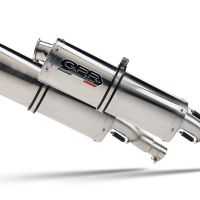 GPR auspuff kompatibel mit  Aprilia Tuono R 1000 Factory  2006-2010, Trioval, Doppelt homologierter legaler Slip-On-Auspuff mit ABE, einschließlich abnehmbarer DB-Killer und verbindungsrohre 