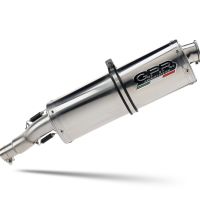 GPR auspuff kompatibel mit  Aprilia Mana 850 Gt 2007-2016, Trioval, Zugelassener legaler Mid-Full-Anlagenauspuff mit ABE, inklusive herausnehmbarem DB-Killer 