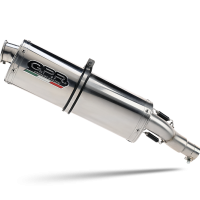 GPR auspuff kompatibel mit  Suzuki Sv 650 - S 1999-2002, Trioval, Zugelassener legaler Mid-Full-Anlagenauspuff mit ABE, inklusive herausnehmbarem DB-Killer 