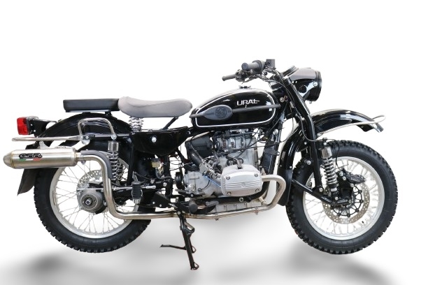 GPR auspuff kompatibel mit  Ural Gear Up 2020-2024, Ultracone, Racing-Komplettsystem-Auspuff, einschließlich Krümmer und abnehmbarem DB-Killer 