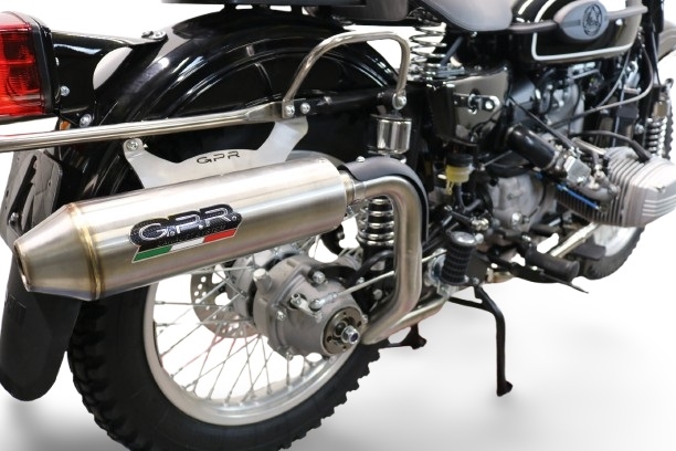 GPR auspuff kompatibel mit  Ural Gear Up 2020-2024, Ultracone, Racing-Komplettsystem-Auspuff, einschließlich Krümmer und abnehmbarem DB-Killer 