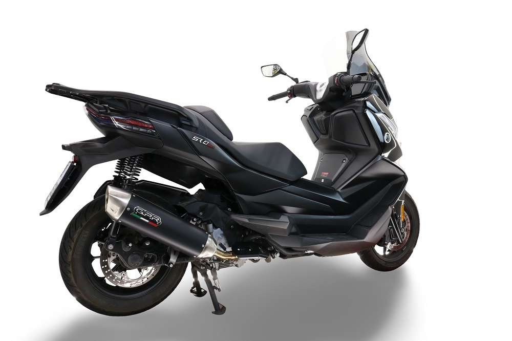 GPR auspuff kompatibel mit  Bmw C 400 X -GT 2019-2020, Furore-X Scooter, Slip-on-Auspuff zugelassen für Nicht-EU-Märkte, einschließlich Verbindungsrohr und abnehmbarem DB-Killer 