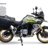 GPR TECH Voge 900DSX 2024/2025 e5 Paar Seitenkoffer aus Aluminium mit konturierter rechter Seite, schwarze Farbe, mit speziellem Schwarz Kofferhalter Fassungsvermögen 38 Liter + 32 Liter