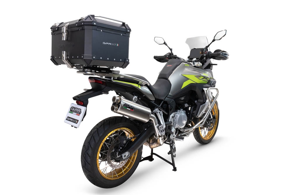 GPR TECH Voge 900DSX 2024/2025 e5 Topcase aus Aluminium, schwarze Farbe mit spezifischer Platte enthalten Kapazität Liter 45