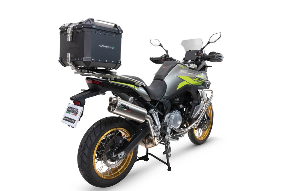 GPR TECH Voge 900DSX 2024/2025 e5 Topcase aus Aluminium, schwarze Farbe mit spezifischer Platte enthalten Kapazität Liter 35