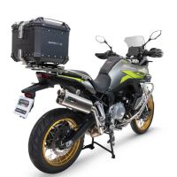 GPR TECH Voge 900DSX 2024/2025 e5 Topcase aus Aluminium, schwarze Farbe mit spezifischer Platte enthalten Kapazität Liter 35