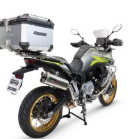 GPR TECH Voge 900DSX 2024/2025 e5 Topcase aus Aluminium, silberfarben mit spezifischer Platte inklusive Kapazität Liter 45