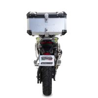 GPR TECH Voge 900DSX 2024/2025 e5 Topcase aus Aluminium, silberfarben mit spezifischer Platte inklusive Kapazität Liter 45