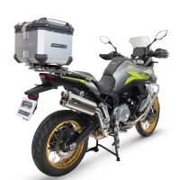 GPR TECH Voge 900DSX 2024/2025 e5 Topcase aus Aluminium, silberfarben mit spezifischer Platte inklusive Kapazität Liter 35