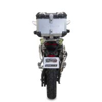 GPR TECH Voge 900DSX 2024/2025 e5 Topcase aus Aluminium, silberfarben mit spezifischer Platte inklusive Kapazität Liter 35
