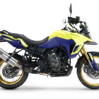 GPR auspuff kompatibel mit  Suzuki V-STROM DL 800 DE - SE 2023-2025, Dual Inox, Zugelassener legaler Slip-On-Auspuff mit Abe, einschließlich abnehmbarem DB-Killer und Verbindungsrohr 