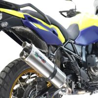 GPR auspuff kompatibel mit  Suzuki V-STROM DL 800 DE - SE 2023-2025, Dual Inox, Zugelassener legaler Slip-On-Auspuff mit Abe, einschließlich abnehmbarem DB-Killer und Verbindungsrohr 
