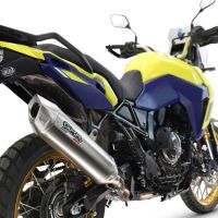 GPR auspuff kompatibel mit  Suzuki V-STROM DL 800 DE - SE 2023-2025, Furore-X Acciaio Inox, Zugelassener legaler Slip-On-Auspuff mit Abe, einschließlich abnehmbarem DB-Killer und Verbindungsrohr 