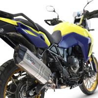 GPR auspuff kompatibel mit  Suzuki V-STROM DL 800 DE - SE 2023-2025, Hyper Sonic Titanium, Zugelassener legaler Slip-On-Auspuff mit Abe, einschließlich abnehmbarem DB-Killer und Verbindungsrohr 