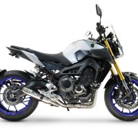 GPR auspuff kompatibel mit  Yamaha Mt-09 2014-2016, Deeptone Inox, Racing-Komplettsystem-Auspuff, einschließlich Krümmer und abnehmbarem DB-Killer 