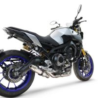 GPR auspuff kompatibel mit  Yamaha Mt-09 2014-2020, Deeptone Inox, Racing-Komplettsystem-Auspuff, einschließlich Krümmer und abnehmbarem DB-Killer 