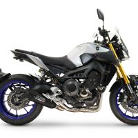 GPR auspuff kompatibel mit  Yamaha Mt-09 2014-2016, GP-Revo Black Titanium, Vollständiges System für Nicht-EU-Märkte homologiert 