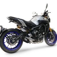 GPR auspuff kompatibel mit  Yamaha Mt-09 2014-2020, GP-Revo Black Titanium, Vollständiges System für Nicht-EU-Märkte homologiert 