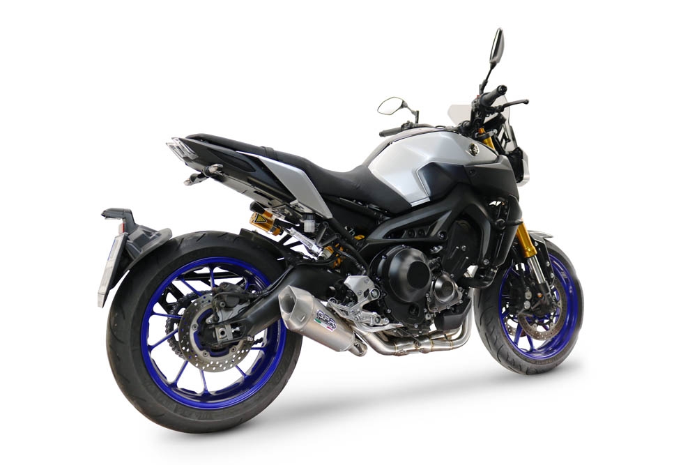 GPR auspuff kompatibel mit  Yamaha Mt-09 2014-2020, GP-Revo Titanium, Racing-Komplettsystem-Auspuff, einschließlich Krümmer und abnehmbarem DB-Killer 