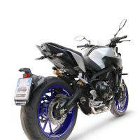 GPR auspuff kompatibel mit  Yamaha Mt-09 2014-2020, GP-Revo Black Titanium, Vollständiges System für Nicht-EU-Märkte homologiert 