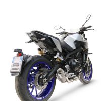 GPR auspuff kompatibel mit  Yamaha Mt-09 2014-2020, GP-Revo Titanium, Racing-Komplettsystem-Auspuff, einschließlich Krümmer und abnehmbarem DB-Killer 