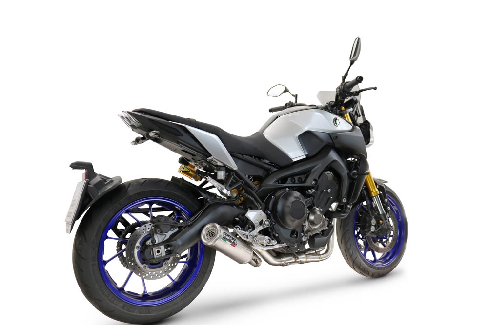 GPR auspuff kompatibel mit  Yamaha Mt-09 2014-2016, M3 Inox , Racing-Komplettsystem-Auspuff, einschließlich Krümmer und abnehmbarem DB-Killer 