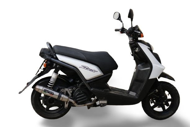 GPR auspuff kompatibel mit  Yamaha Zuma 125 2009-2015, Deeptone Inox, Racing-Komplettsystem-Auspuff, einschließlich Krümmer und abnehmbarem DB-Killer 