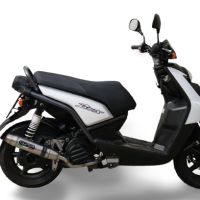 GPR auspuff kompatibel mit  Yamaha Zuma 125 2009-2015, Deeptone Inox, Racing-Komplettsystem-Auspuff, einschließlich Krümmer und abnehmbarem DB-Killer 