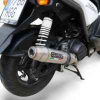 GPR auspuff kompatibel mit  Yamaha Zuma 125 2009-2015, Deeptone Inox, Racing-Komplettsystem-Auspuff, einschließlich Krümmer und abnehmbarem DB-Killer 