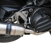 GPR auspuff kompatibel mit  Yamaha Zuma 125 2009-2015, Deeptone Inox, Racing-Komplettsystem-Auspuff, einschließlich Krümmer und abnehmbarem DB-Killer 
