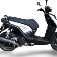 GPR auspuff kompatibel mit  Yamaha Zuma 125 2009-2015, Furore Nero, Racing-Komplettsystem-Auspuff, einschließlich Krümmer und abnehmbarem DB-Killer 