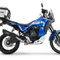 GPR auspuff kompatibel mit  Yamaha Tenere 700 2025-2026, Furore-X Titanio Nero, Zugelassener legaler Slip-On-Auspuff mit Abe, einschließlich abnehmbarem DB-Killer und Verbindungsrohr 