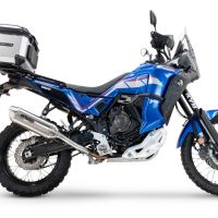 GPR auspuff kompatibel mit  Yamaha Tenere 700 2021-2024, Furore-X Acciaio Inox, Zugelassener legaler Slip-On-Auspuff mit Abe, einschließlich abnehmbarem DB-Killer und Verbindungsrohr 