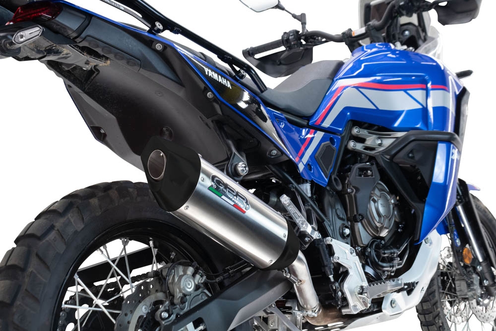 GPR auspuff kompatibel mit  Triumph Tiger 900 GT / Pro / Rally Pro 2024-2025, Furore-X Titanio, Zugelassener legaler Slip-On-Auspuff mit Abe, einschließlich abnehmbarem DB-Killer und Verbindungsrohr 