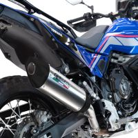 GPR auspuff kompatibel mit  Triumph Tiger 900 GT / Pro / Rally Pro 2024-2025, Furore-X Titanio, Zugelassener legaler Slip-On-Auspuff mit Abe, einschließlich abnehmbarem DB-Killer und Verbindungsrohr 