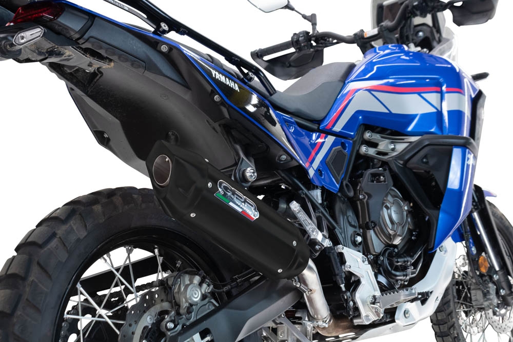 GPR auspuff kompatibel mit  Triumph Tiger 900 GT / Pro / Rally Pro 2024-2025, Furore-X Titanio Nero, Zugelassener legaler Slip-On-Auspuff mit Abe, einschließlich abnehmbarem DB-Killer und Verbindungsrohr 
