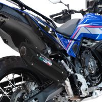 GPR auspuff kompatibel mit  Triumph Tiger 900 GT / Pro / Rally Pro 2024-2025, Furore-X Titanio Nero, Zugelassener legaler Slip-On-Auspuff mit Abe, einschließlich abnehmbarem DB-Killer und Verbindungsrohr 