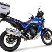GPR auspuff kompatibel mit  Yamaha Tenere 700 2025-2026, Hyper Sonic Inox, Zugelassener legaler Slip-On-Auspuff mit Abe, einschließlich abnehmbarem DB-Killer und Verbindungsrohr 