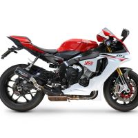 GPR auspuff kompatibel mit  Yamaha Yzf R1-R1-M 2020-2025, M3 Black Titanium, Zugelassener legaler Slip-On-Auspuff mit Abe, einschließlich abnehmbarem DB-Killer und Verbindungsrohr 