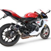 GPR auspuff kompatibel mit  Yamaha Yzf R1-R1-M 2020-2025, M3 Black Titanium, Zugelassener legaler Slip-On-Auspuff mit Abe, einschließlich abnehmbarem DB-Killer und Verbindungsrohr 