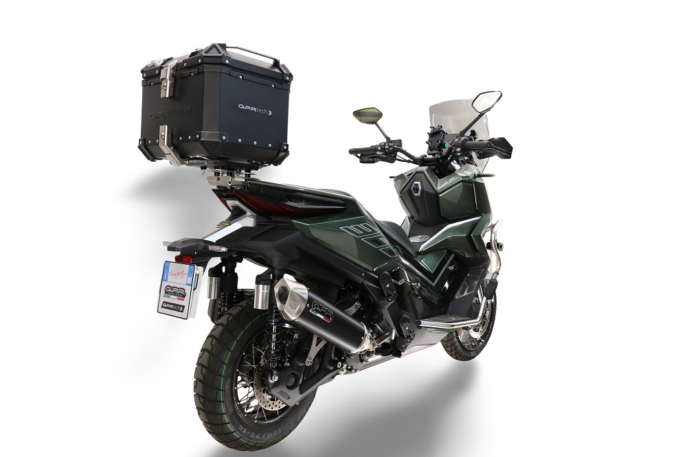 GPR TECH Zontes 368 G 2025/2026 Topcase aus Aluminium, Inklusive Stahlplatte und Aluminium-Dachträger Kapazität Liter 35